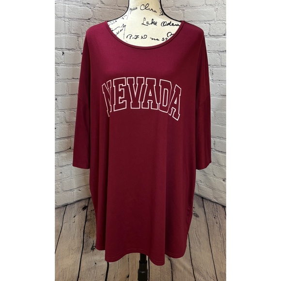 Shein Curve Women’s Nevada Drop Shoulder Tee (Size 18/3XL) - Picture 1 of 7